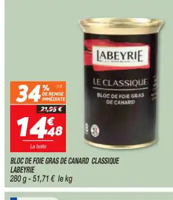 Netto Bloc de Foie Gras de Canard Classique labeyrie offre