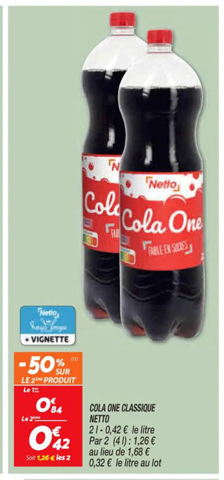 Netto Cola One Classique Netto offre