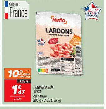 Netto Lardons Fumes Netto offre