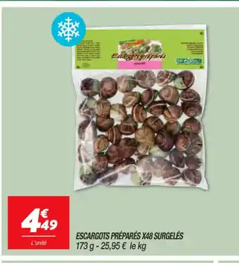 Netto Escargots Préparés x48 Surgelés offre