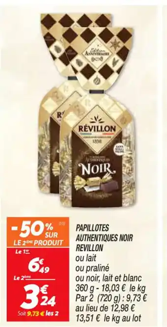 Netto Papillotes Authentiques Noir Revillon offre