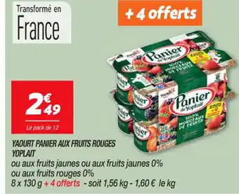 Netto Yaourt Panier Aux Fruits Rouges Yoplait offre