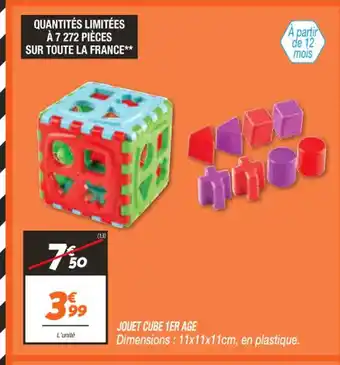 Netto Jouet Cube 1 Er Age offre