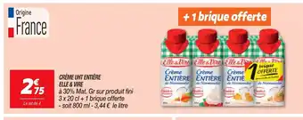 Netto Creme UHT Entiere Elle & vire offre