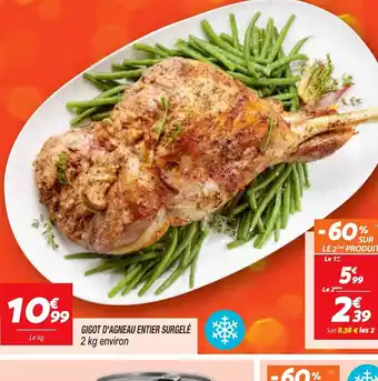 Gigot d'Agneau Entier Surgele