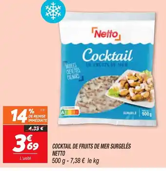 Netto Cocktail de Fruits de Mer Surgeles Netto offre