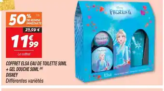 Netto Coffret Elsa Eau de Toilette 50ml +Gel Douche 50ml Disney offre