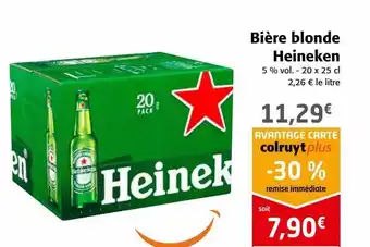Colruyt Bière blonde heineken offre