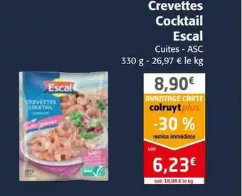 Colruyt Crevettes cocktail escal offre