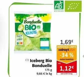 Colruyt Iceberg bio bonduelle offre