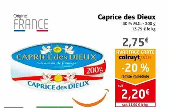 Colruyt Caprice des dieux offre
