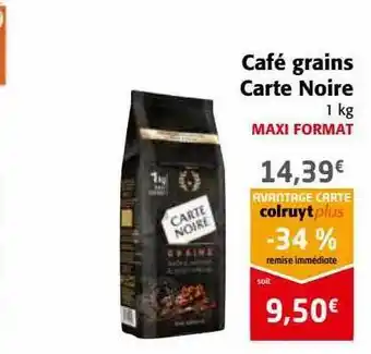 Colruyt Café grains carte noire offre
