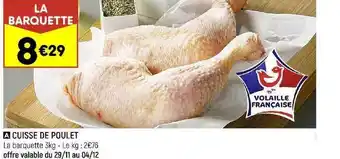 Leader Price Cuisse de poulet offre
