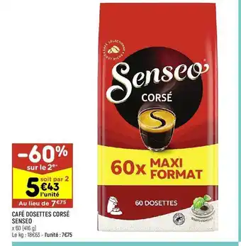 Leader Price Café dosettes corsé senseo offre