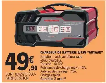 E.Leclerc Chargeur de batterie 6-12v offre