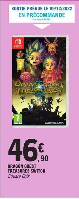 E.Leclerc Dragon quest treasures switch offre