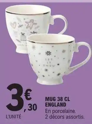 E.Leclerc Mug 38cl england offre