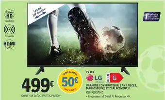 E.Leclerc Tv led 139 cm 55 offre