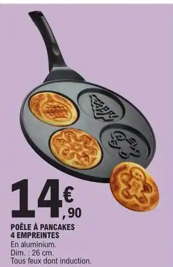 E.Leclerc Poêle à pancakes 4 empreintes offre