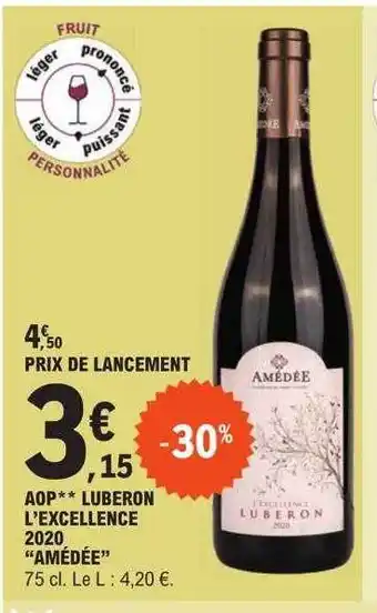 E.Leclerc Aop luberon l'excellence 2020 offre
