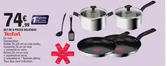 E.Leclerc Set de 8 pièces delicious tefal offre