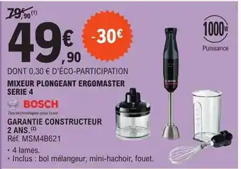 E.Leclerc Mixeur plongeant ergo master série 4 bosch offre