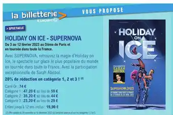 Holiday on ice - supernova