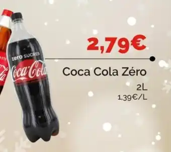Coccinelle Supermarché Coca Cola Zero 2L offre