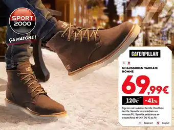 Caterpillar chaussures narrate homme