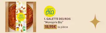 Monoprix Monoprix bio galette des rois offre