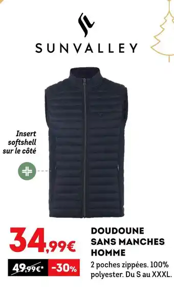Sport 2000 Doudoune sans manches homme offre