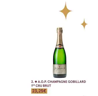 Monoprix Gobillard a.o.p. champagne gobillard 1er cru brut offre