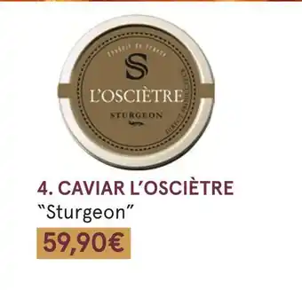 Monoprix Sturgeon caviar l’osciètre offre