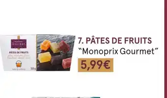 Monoprix Monoprix gourmet pâtes de fruits offre