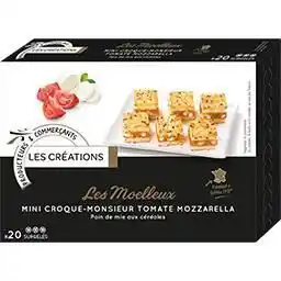 Intermarché Hyper Les moelleux, mini croque-monsieur surgelés tomate mozzarella les créations offre