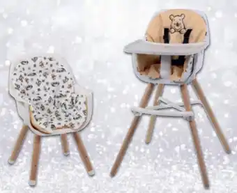 Intermarché Hyper Chaise haute évolutive en bois disney winnie nania offre