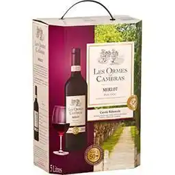 Intermarché Hyper Igp pays d'oc merlot rouge les ormes de cambras offre