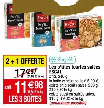 Migros Tourtes escal offre