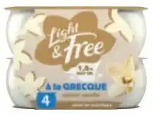 Intermarché Hyper Yaourt à la grecque à la vanille light & free offre