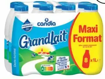 Intermarché Hyper Grandlait demi-écrémé candia offre
