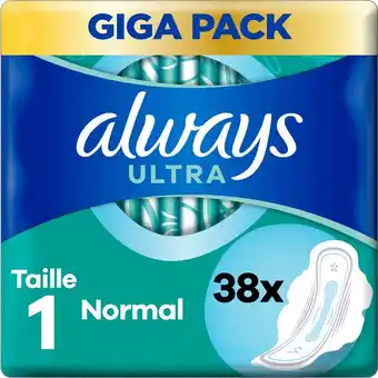 Intermarché Hyper Serviettes hygiéniques ultra normal plus x38 always offre