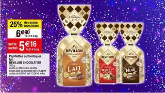 Migros Chocolat au lait révillon offre