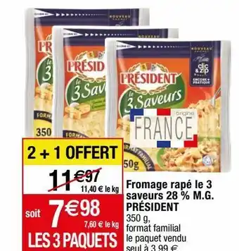 Migros Fromage râpé président offre
