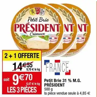 Migros Brie président offre