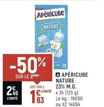 Spar Apericube Nature 23% M.G offre