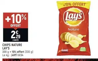 Spar Chips Nature Lay's offre