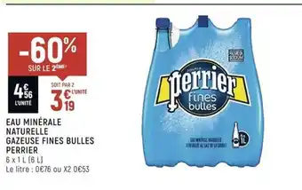 Spar Eau Minerale Naturelle Gazeuse Fines Bulles Perrier offre