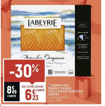 Petit Casino Saumon Fumes Grandes Origines Cercle Polaire Norvegien Labeyrie offre