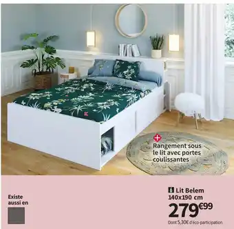 Conforama Lit 140 cm belem offre