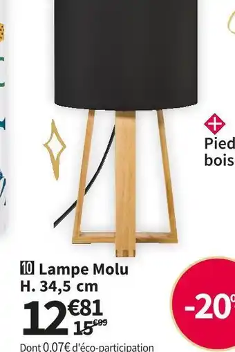 Conforama Lampe molu offre